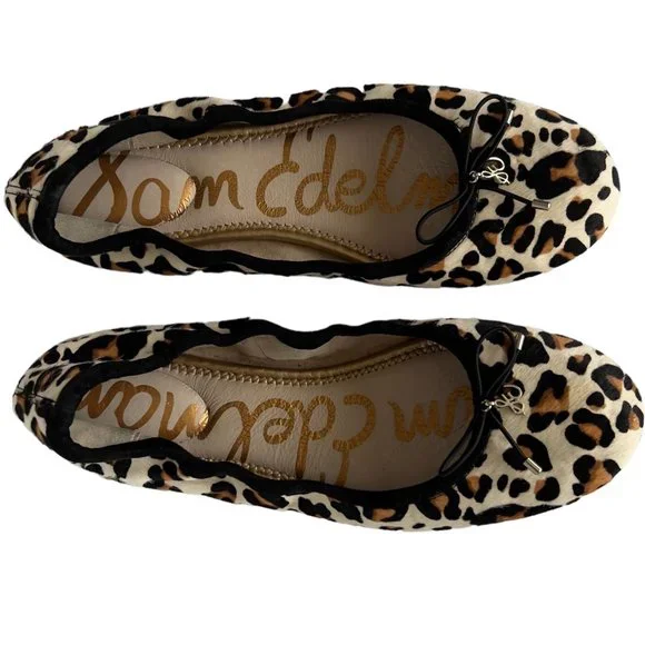 SAM EDELMAN | Felicia Ballet Flats Slip on Shoes with Bow Charm Size  8 1/2 - Picture 3 of 9